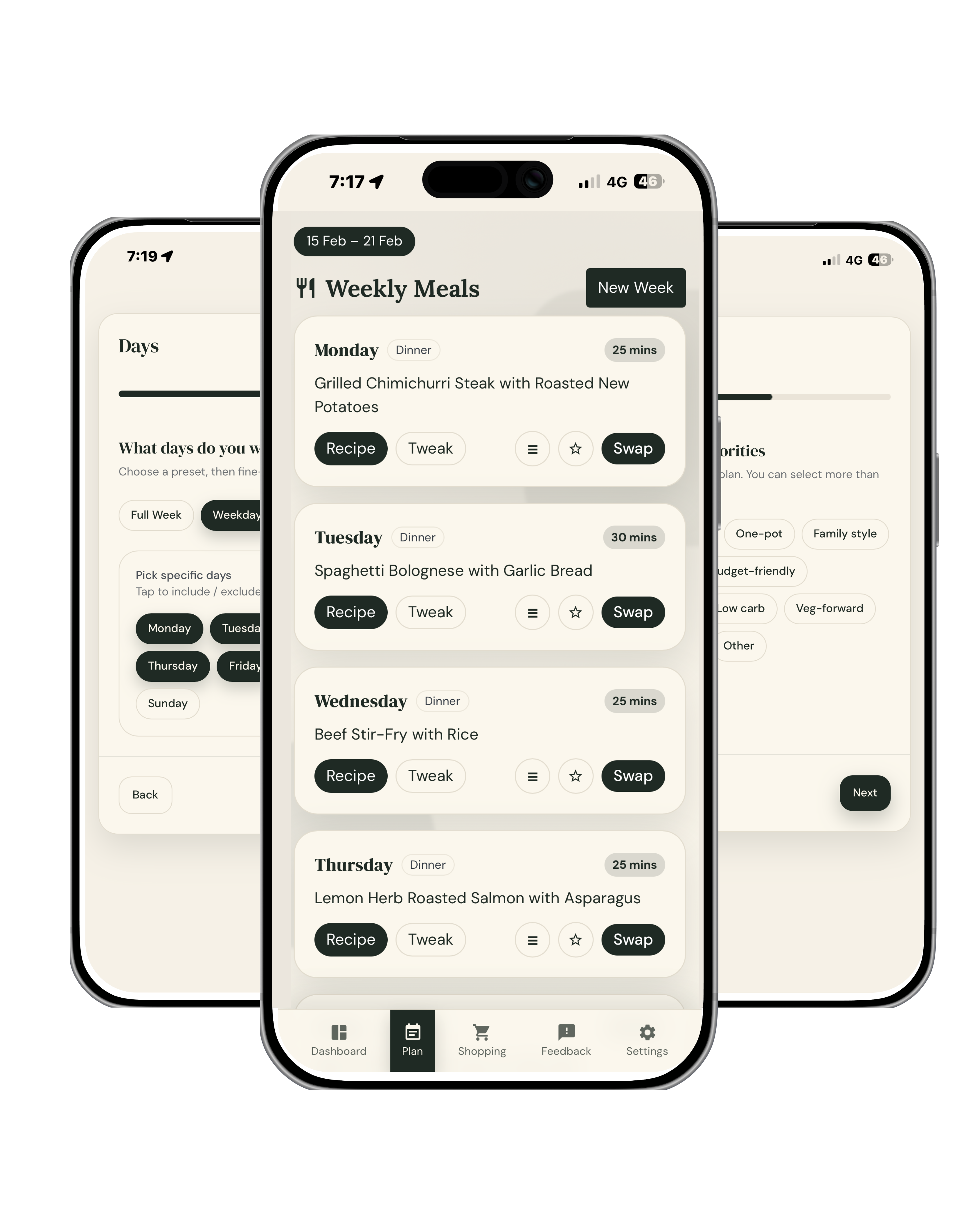 Noshio app screen preview